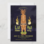 Luau Summer Tiki Verjaardag Evenementenfeest Uitno Kaart (Voorkant)
