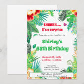 Luau Surprise Party Invite Kaart (Voorkant / Achterkant)