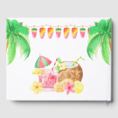 Luau Sweet 16 Hawaïaans Themafeest Custom Gastenboek (Achterkant)