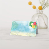 Luau Tented Food Kaarten Plaatskaartje (Achterkant)