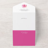 Luau-thema baby douche uitnodigingen (Buitenkant)