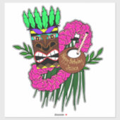 Luau Thema Sticker (Vel)