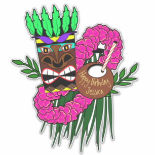 Luau Thema Sticker