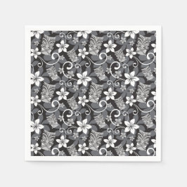 LUAU TIKI DESIGN (CHARCOAL) SERVET