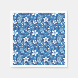 LUAU TIKI DESIGN (HELDERBLAUW) SERVET