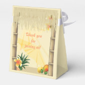 Luau Tiki Hut Party Favor Box Bedankdoosjes (Achterkant)