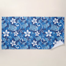 LUAU TIKI-Patroon (HELDERBLAUW)