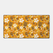 LUAU TIKI-Patroon (ORANJE) Bureaumat (Voorkant)