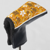 LUAU TIKI-PATROON (ORANJE) GOLFHEADCOVER (3/4 voorkant)