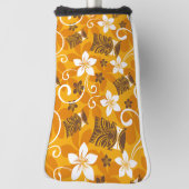 LUAU TIKI-PATROON (ORANJE) GOLFHEADCOVER (Draai 90)