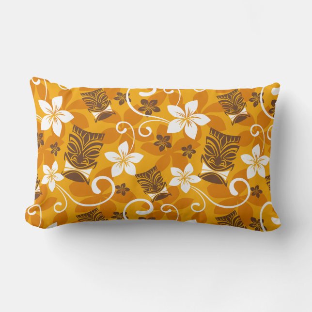 LUAU TIKI-PATROON (ORANJE) KUSSEN (Voorkant)