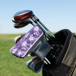 LUAU TIKI-Patroon (PAARS) Golfheadcover