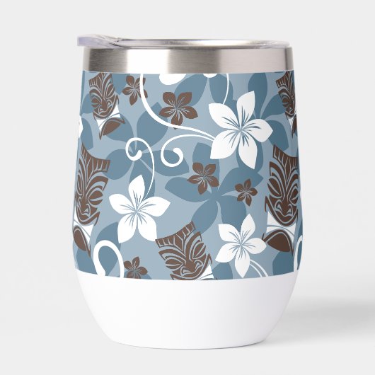 LUAU TIKI PATTERN (BLAUW) (Rechts)