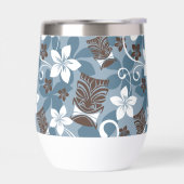 LUAU TIKI PATTERN (BLAUW) (Links)