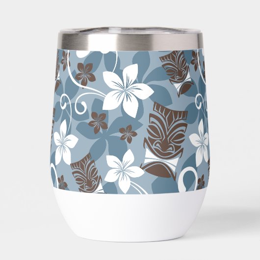 LUAU TIKI PATTERN (BLAUW) (Achterkant)