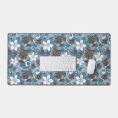 LUAU TIKI PATTERN (BLAUW) BUREAUMAT (Keyboard & Muis)