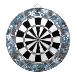 LUAU TIKI PATTERN (BLAUW) DARTBORD