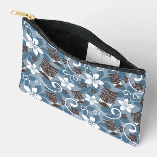 LUAU TIKI PATTERN (BLAUW) ETUI (Open)