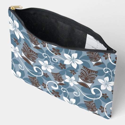 LUAU TIKI PATTERN (BLAUW) ETUI (Open)