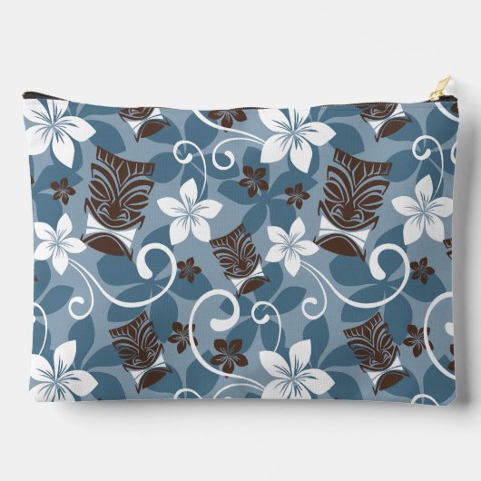 LUAU TIKI PATTERN (BLAUW) ETUI (Achterkant)