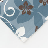 LUAU TIKI PATTERN (BLAUW) FLEECE DEKEN (Hoek)