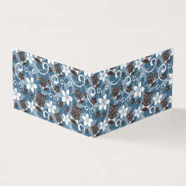 LUAU TIKI PATTERN (BLAUW) KAART