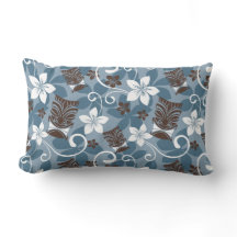 LUAU TIKI PATTERN (BLAUW)