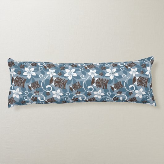 LUAU TIKI PATTERN (BLAUW) LICHAAMSKUSSEN (Achterkant)