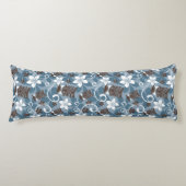 LUAU TIKI PATTERN (BLAUW) LICHAAMSKUSSEN (Voorkant)