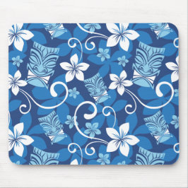 LUAU TIKI PATTERN (BLAUW) MUISMAT