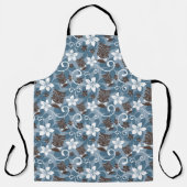 LUAU TIKI PATTERN (BLAUW) SCHORT (Voorkant)