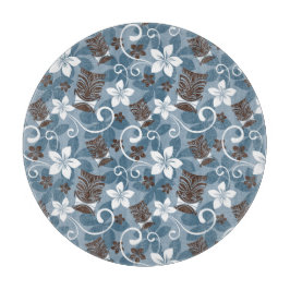LUAU TIKI PATTERN (BLAUW) SNIJPLANK
