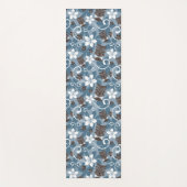 LUAU TIKI PATTERN (BLAUW) YOGAMAT (Voorkant)