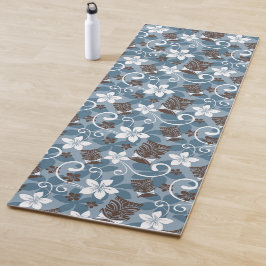 LUAU TIKI PATTERN (BLAUW) YOGAMAT