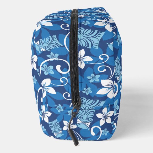 LUAU TIKI PATTERN (BRIGHT BLUE) DOPP KIT TOILETTASJE (Rechts)