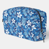 LUAU TIKI PATTERN (BRIGHT BLUE) DOPP KIT TOILETTASJE (Rechterhoek)