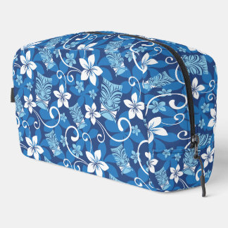 LUAU TIKI PATTERN (BRIGHT BLUE) DOPP KIT TOILETTASJE