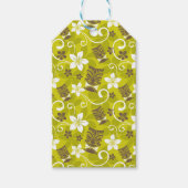 LUAU TIKI PATTERN CADEAULABEL (Voorkant)