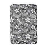 LUAU TIKI PATTERN (CHARCOAL) BADMAT (Voorkant Verticaal)