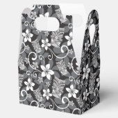 LUAU TIKI PATTERN (CHARCOAL) BEDANKDOOSJES (Geopend)