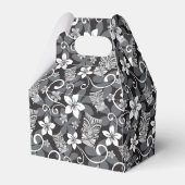 LUAU TIKI PATTERN (CHARCOAL) BEDANKDOOSJES (Voorkant Zijde)