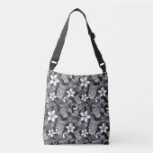 LUAU TIKI PATTERN (CHARCOAL) CROSSBODY TAS (Voorkant)