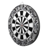 LUAU TIKI PATTERN (CHARCOAL) DARTBORD (Voorkant Rechts)