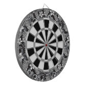LUAU TIKI PATTERN (CHARCOAL) DARTBORD (Voorkant Links)