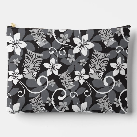 LUAU TIKI PATTERN (CHARCOAL) ETUI (Voorkant)
