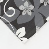 LUAU TIKI PATTERN (CHARCOAL) FLEECE DEKEN (Hoek)