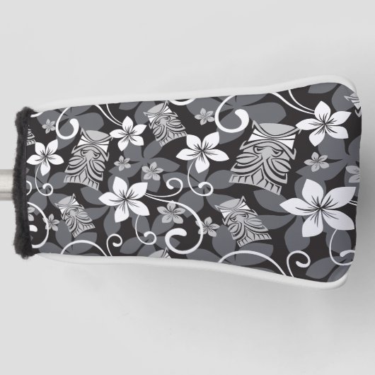 LUAU TIKI PATTERN (CHARCOAL) GOLFHEADCOVER (Voorkant)