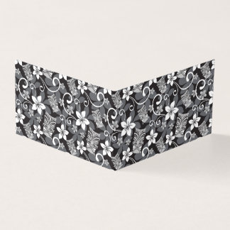 LUAU TIKI PATTERN (CHARCOAL) KAART