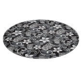 LUAU TIKI PATTERN (CHARCOAL) SNIJPLANK (Hoek)