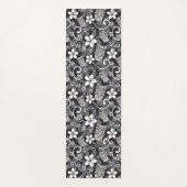 LUAU TIKI PATTERN (CHARCOAL) YOGAMAT (Voorkant)